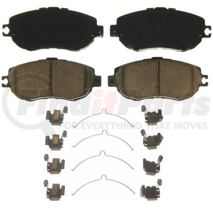 Wagner ZD612 Disc Brake Pad Set QuickStop Ceramic Disc Brake Pad Set