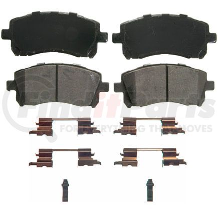 Wagner ZD721 Disc Brake Pad Set QuickStop Ceramic Disc Brake Pad Set
