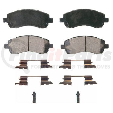 Wagner ZD722 Disc Brake Pad Set QuickStop Ceramic Disc Brake Pad Set