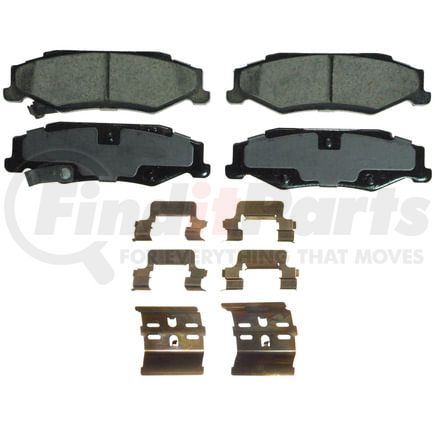 Wagner ZD732B Disc Brake Pad Set QuickStop Ceramic Disc Brake Pad Set
