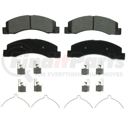 Wagner ZD756 Disc Brake Pad Set QuickStop Ceramic Disc Brake Pad Set