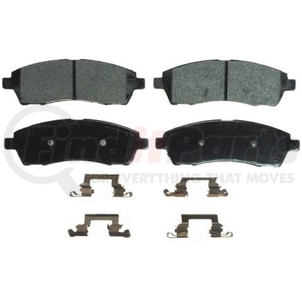 Wagner ZD757 Disc Brake Pad Set QuickStop Ceramic Disc Brake Pad Set