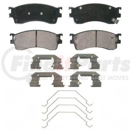 Wagner ZD893 Disc Brake Pad Set QuickStop Ceramic Disc Brake Pad Set