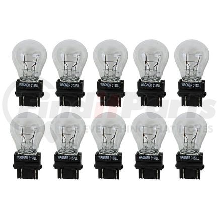 Wagner 3157LL Multi-Purpose Light Bulb Wagner Lighting 3157LL Long Life Multi-Purpose Light Bulb Box of 10
