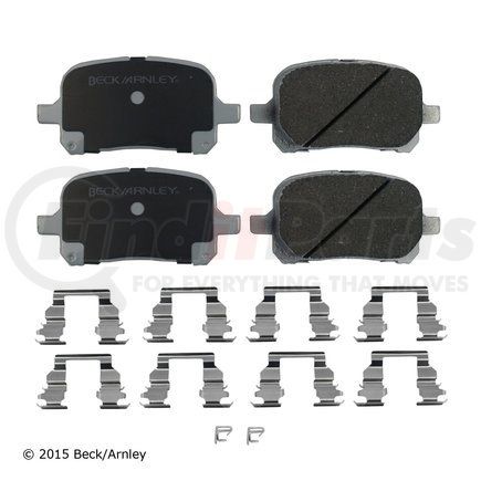 085-6538 by BECK ARNLEY - PREMIUM ASM PADS W / HARDWARE