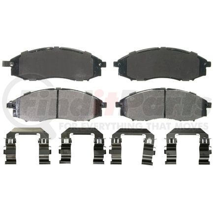Wagner ZX830 Disc Brake Pad Set QuickStop Semi-Metallic Disc Brake Pad Set