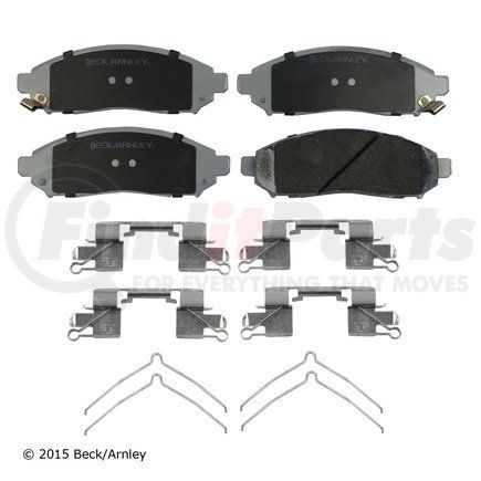 085-6726 by BECK ARNLEY - PREMIUM ASM PADS W / HARDWARE