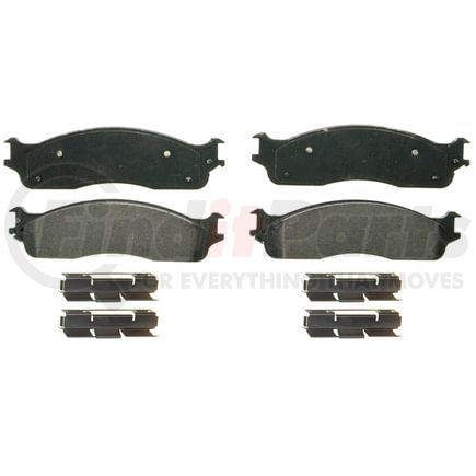 Wagner ZX965 Disc Brake Pad Set QuickStop Semi-Metallic Disc Brake Pad Set