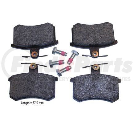 087-1189 by BECK ARNLEY - SEMI-METALLIC BRAKE PADS