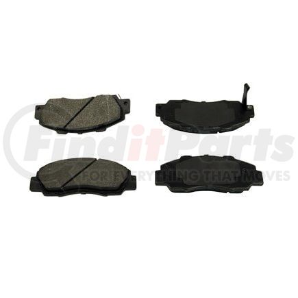087-1442 by BECK ARNLEY - SEMI-MET BRAKE PADS