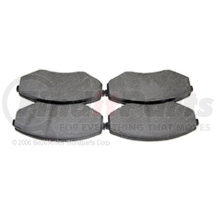 087-1458 by BECK ARNLEY - SEMI-MET BRAKE PADS