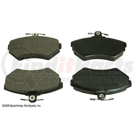 087-1536 by BECK ARNLEY - SEMI-MET BRAKE PADS