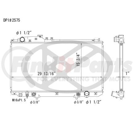 Koyorad A2575 Radiator a2575