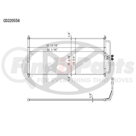 Koyorad CD320556 A/C Condenser All Aluminum Condenser