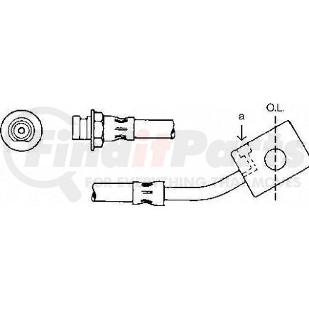 Wagner F80974 Brake Hydraulic Line BRAKE HOSE