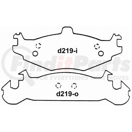 Wagner MX219B Disc Brake Pad Set DISC PAD SET