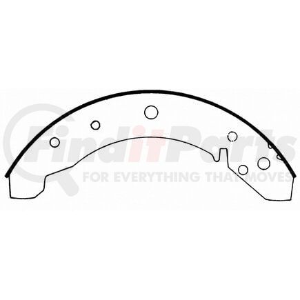 Wagner PAB168 Drum Brake Shoe BRAKE SHOE SET