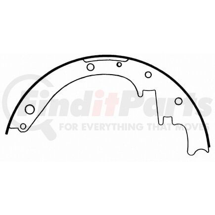 Wagner PAB197 Drum Brake Shoe BRAKE SHOE SET