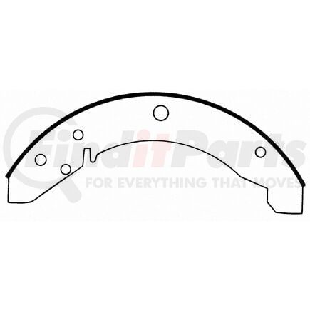 Wagner PAB167 Drum Brake Shoe BRAKE SHOE SET