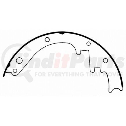 Wagner PAB228 Drum Brake Shoe BRAKE SHOE SET