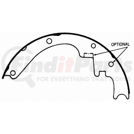 Wagner PAB313 Drum Brake Shoe PAB313R