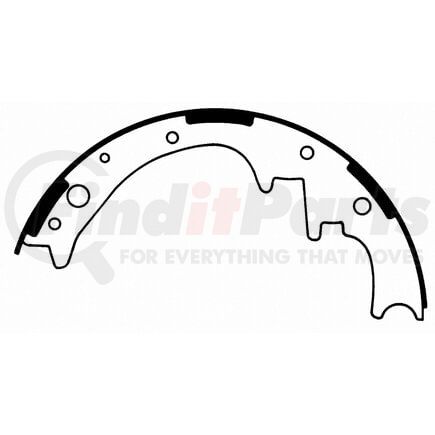 Wagner PAB333 Drum Brake Shoe BRAKE SHOE SET