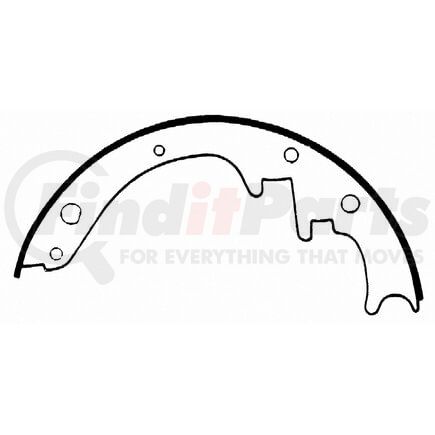Wagner PAB393 Drum Brake Shoe BRAKE SHOE SET