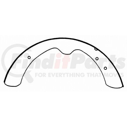 Wagner PAB405 Drum Brake Shoe BRAKE SHOE SET