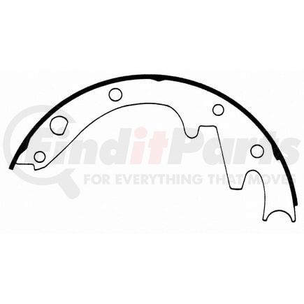 Wagner PAB348 Drum Brake Shoe BRAKE SHOE SET