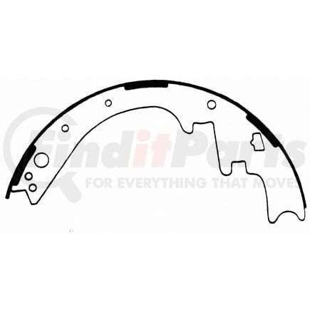 Wagner PAB446 Drum Brake Shoe ThermoQuiet Drum Brake Shoe Set