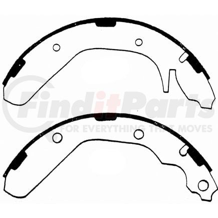 Wagner PAB476 Drum Brake Shoe BRAKE SHOE SET