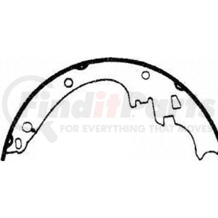 Wagner PAB462 Drum Brake Shoe ThermoQuiet Drum Brake Shoe Set