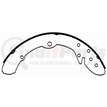Wagner PAB496 Drum Brake Shoe BRAKE SHOE SET