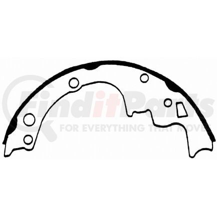 Wagner PAB514 Drum Brake Shoe ThermoQuiet Drum Brake Shoe Set