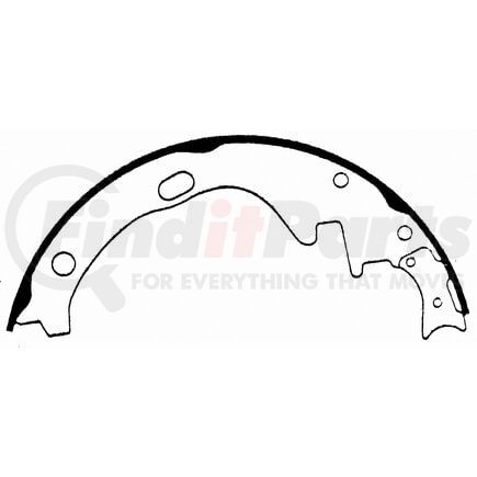 Wagner PAB527 Drum Brake Shoe BRAKE SHOE SET