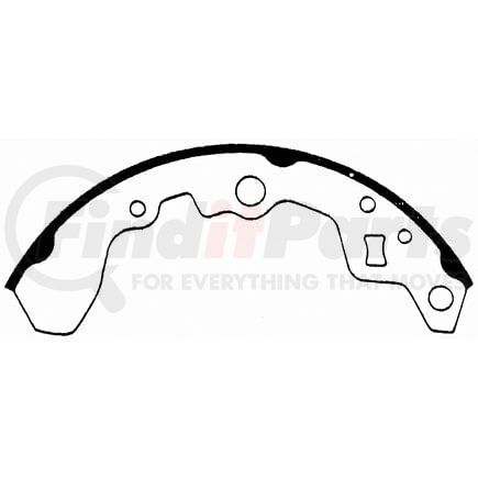 Wagner PAB550 Drum Brake Shoe BRAKE SHOE SET