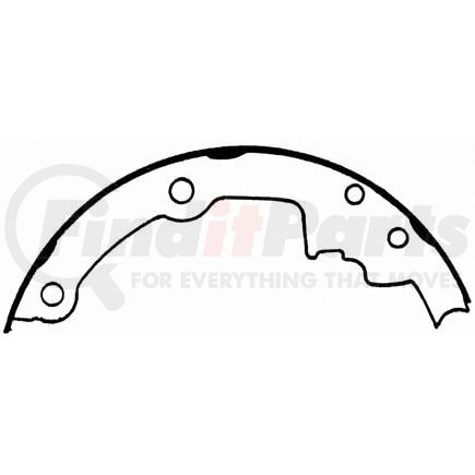 Wagner PAB552 Drum Brake Shoe ThermoQuiet Drum Brake Shoe Set