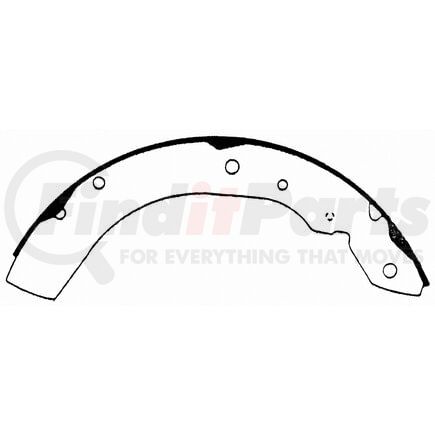 Wagner PAB629 Drum Brake Shoe PAB629R