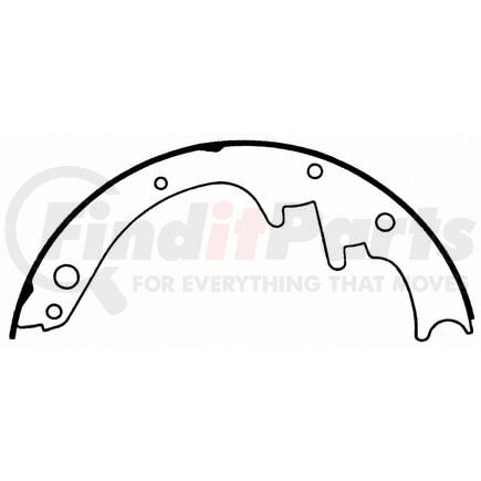 Wagner PAB78 Drum Brake Shoe BRAKE SHOE SET