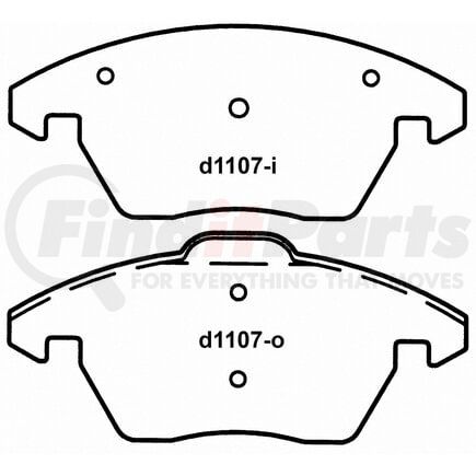 Wagner PD1107 Brake Hydraulic Line Brake Pad