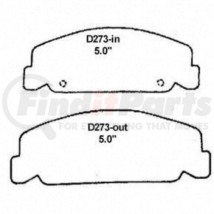 Wagner PD273 Disc Brake Pad Set QC273