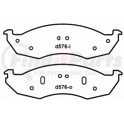 Wagner PD576 Disc Brake Pad Set QC576