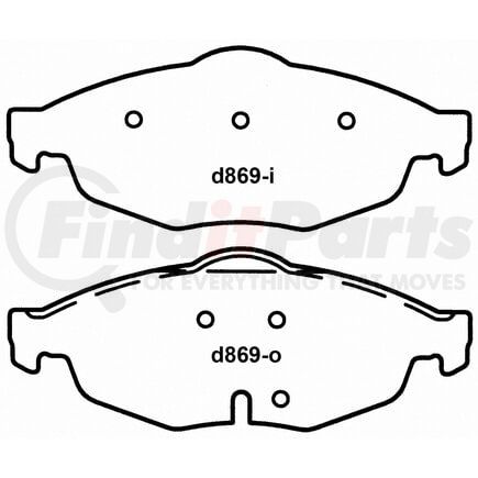 Wagner PD869 Disc Brake Pad Set QC869