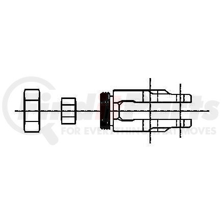 AS3021 by ACCURIDE - ASA Clevis Kit - Extended Collar Lock - Straight - 5/8-18 Thd. - 1/2" Pin (Gunite)