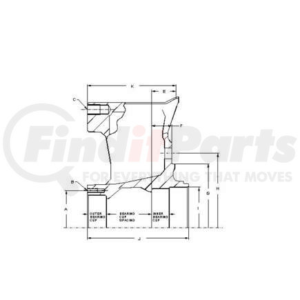 TX745K by ACCURIDE - Trailer 5 Spoke Wheel Sub-Assy - Rockwell TK Axle (Gunite)