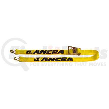 Ancra 48672-22 Ratchet Tie Down Strap Ratchet Tie Down Strap - 144 in., Yellow, Polyester, with Wire Hooks