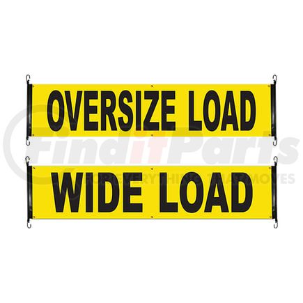Ancra 49894-15 Display Banner Display Banner - 18 in. x 84 in., Vinyl, Wide/Oversize, Load Banner with Bungee Cords
