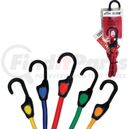 Ancra 95548-1 Bungee Cord Bungee Cord - 48 in., Orange, Rubber, Includes Steel Hook with Thumb Pad