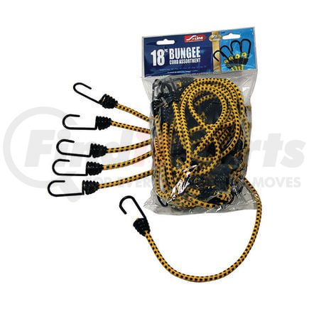 Ancra SL64 Bungee Cord Bungee Cord - 18 pc., Assorted, Rubber, With Wire Hooks