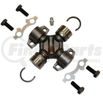 GMB 210-2031 Universal Joint Universal Joint - Steel, Internal Lock Ring, Greaseable, Round Grooved Bearing Cap